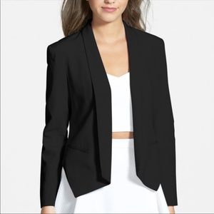 Rebecca Minkoff Black Silk Becky Blazer Sz Large